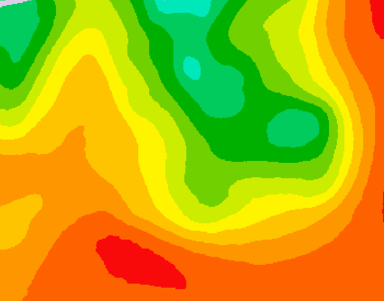 GDPS 500 millibar geopotential height 060 hour forecast chart for Canada based on 2026/07/18 1200Z data