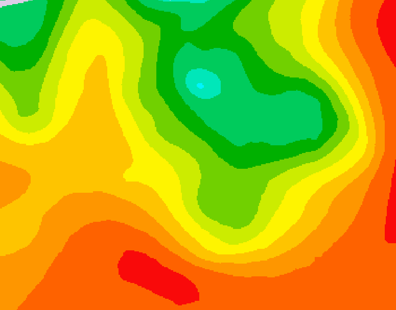 GDPS 500 millibar geopotential height 072 hour forecast chart for Canada based on 2026/07/18 1200Z data