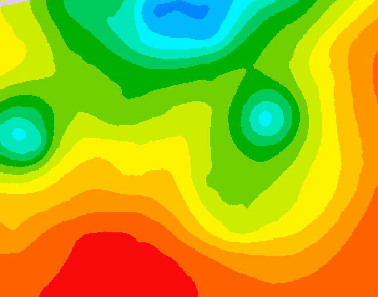 GDPS 500 millibar geopotential height 222 hour forecast chart for Canada based on 2026/07/18 1200Z data