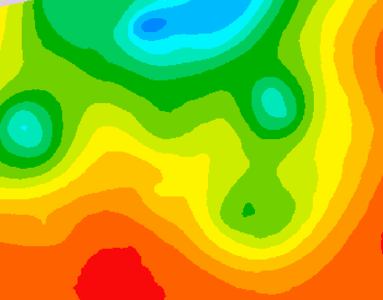 GDPS 500 millibar geopotential height 240 hour forecast chart for Canada based on 2026/07/18 1200Z data