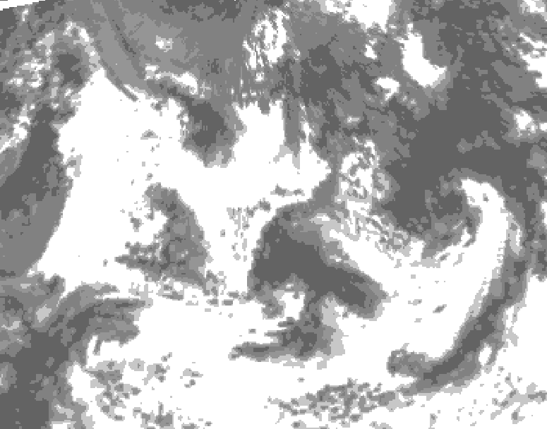 GDPS total cloud 066 hour forecast chart for Canada based on 2026/07/18 0000Z data