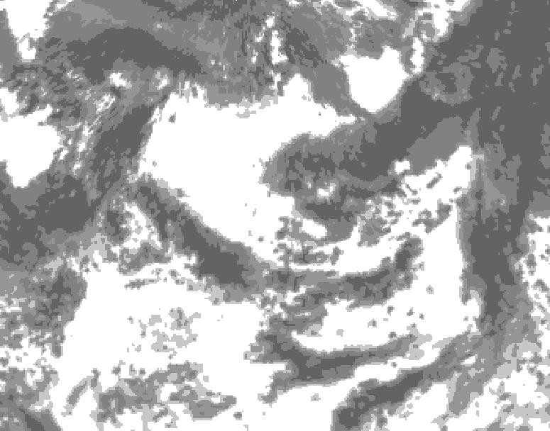 GDPS total cloud 168 hour forecast chart for Canada based on 2026/07/18 0000Z data