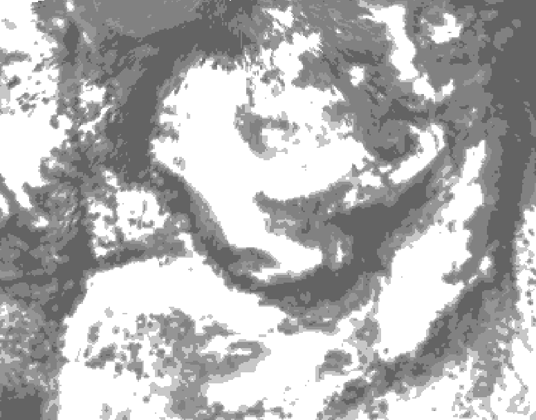 GDPS total cloud 198 hour forecast chart for Canada based on 2026/07/18 0000Z data