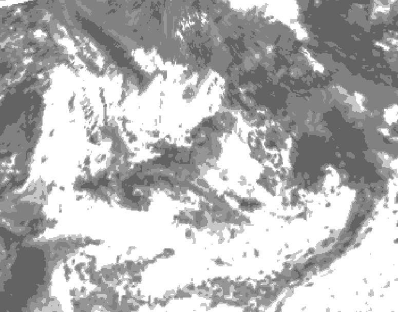 GDPS total cloud 036 hour forecast chart for Canada based on 2026/07/18 1200Z data