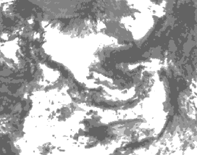 GDPS total cloud 144 hour forecast chart for Canada based on 2026/07/18 1200Z data