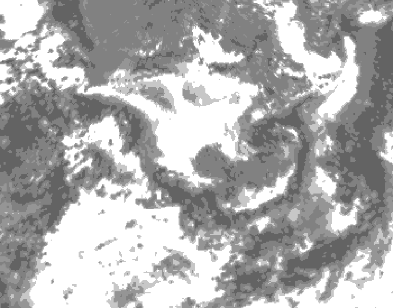 GDPS total cloud 192 hour forecast chart for Canada based on 2026/07/18 1200Z data