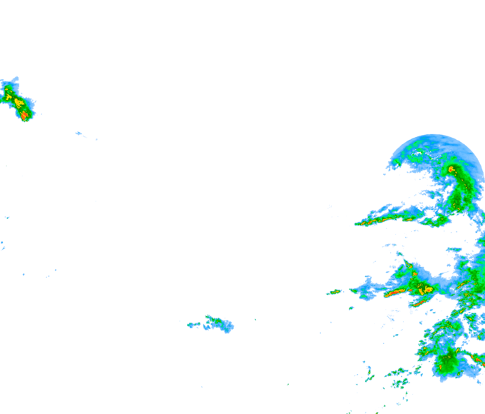 Weather radar data valid at 2026/07/18 14:36 UTC