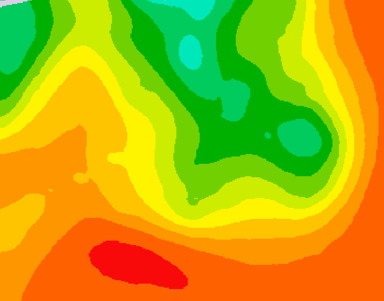 GDPS 500 millibar geopotential height 042 hour forecast chart for Canada based on 2026/07/19 0000Z data