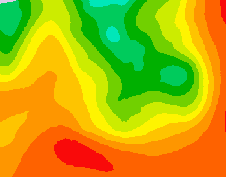GDPS 500 millibar geopotential height 048 hour forecast chart for Canada based on 2026/07/19 0000Z data