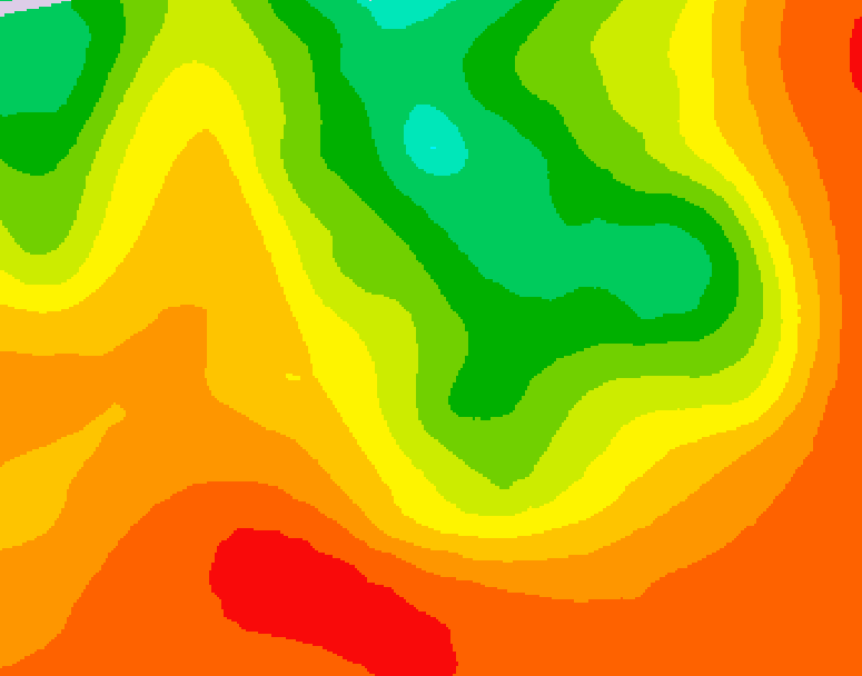 GDPS 500 millibar geopotential height 054 hour forecast chart for Canada based on 2026/07/19 0000Z data