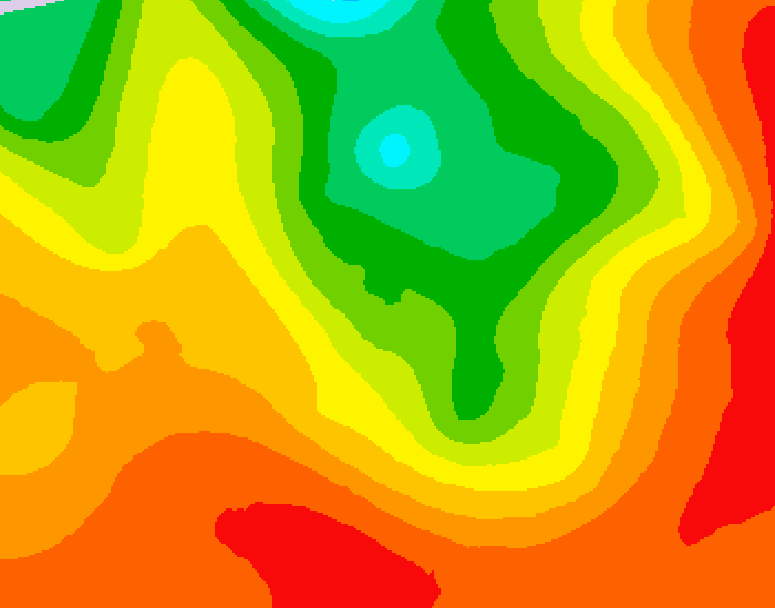 GDPS 500 millibar geopotential height 072 hour forecast chart for Canada based on 2026/07/19 0000Z data