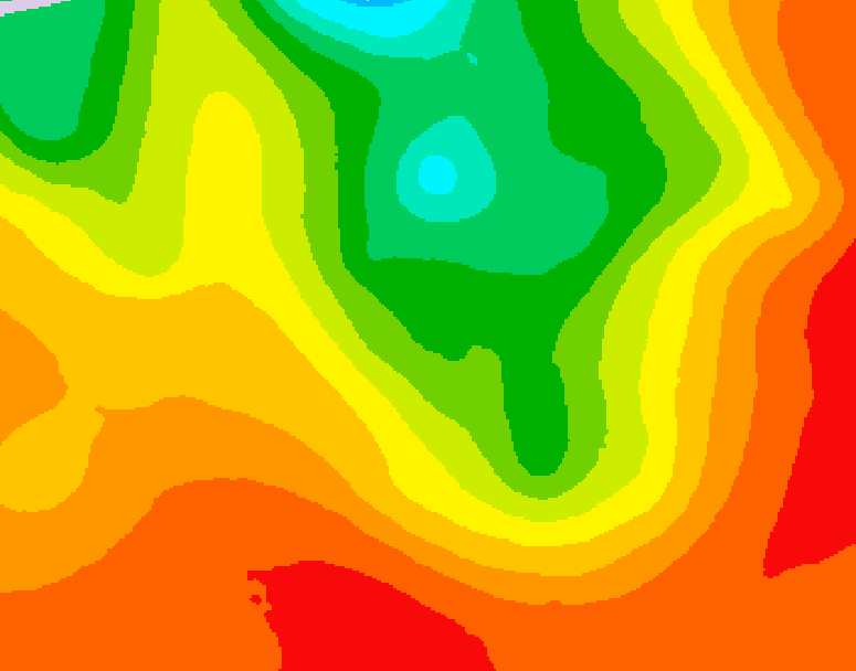 GDPS 500 millibar geopotential height 078 hour forecast chart for Canada based on 2026/07/19 0000Z data