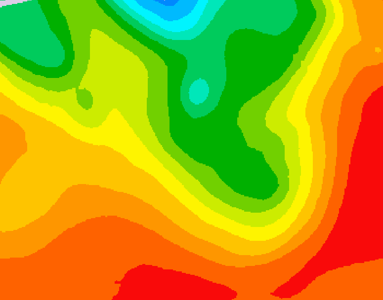 GDPS 500 millibar geopotential height 096 hour forecast chart for Canada based on 2026/07/19 0000Z data