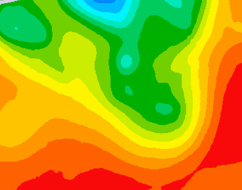 GDPS 500 millibar geopotential height 102 hour forecast chart for Canada based on 2026/07/19 0000Z data