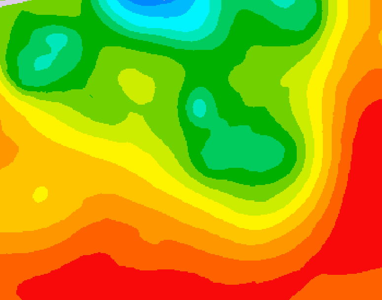 GDPS 500 millibar geopotential height 114 hour forecast chart for Canada based on 2026/07/19 0000Z data