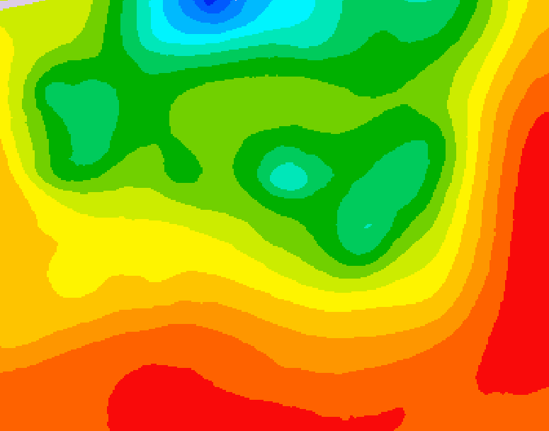 GDPS 500 millibar geopotential height 132 hour forecast chart for Canada based on 2026/07/19 0000Z data