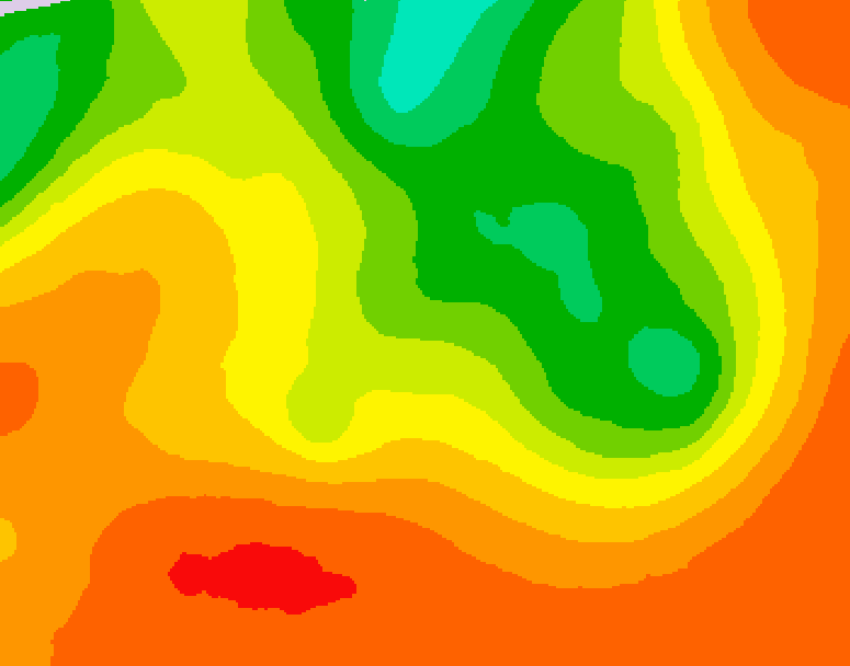 GDPS 500 millibar geopotential height 012 hour forecast chart for Canada based on 2026/07/19 1200Z data