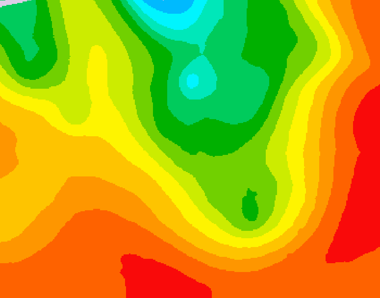 GDPS 500 millibar geopotential height 072 hour forecast chart for Canada based on 2026/07/19 1200Z data
