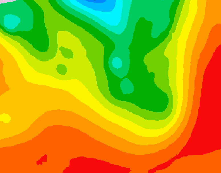 GDPS 500 millibar geopotential height 096 hour forecast chart for Canada based on 2026/07/19 1200Z data