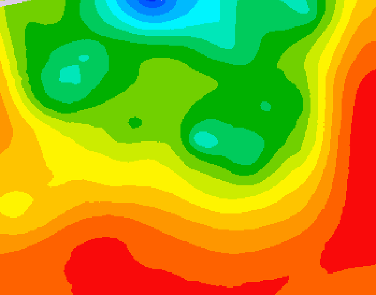 GDPS 500 millibar geopotential height 120 hour forecast chart for Canada based on 2026/07/19 1200Z data