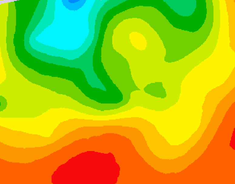 GDPS 500 millibar geopotential height 222 hour forecast chart for Canada based on 2026/07/19 1200Z data