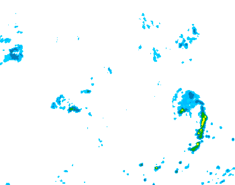 GDPS precipitation 012 hour forecast chart for Canada based on 2026/07/19 0000Z data