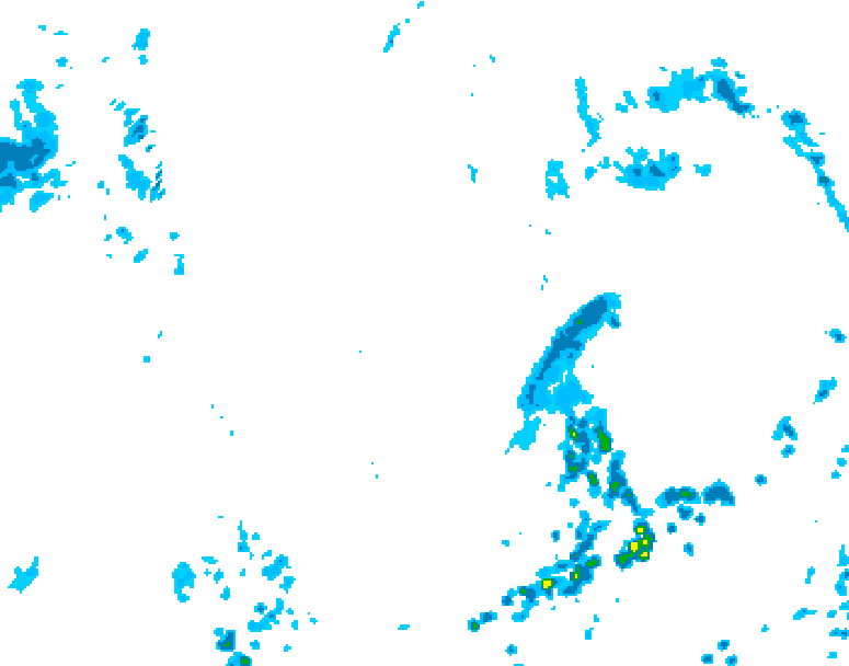 GDPS precipitation 072 hour forecast chart for Canada based on 2026/07/19 0000Z data