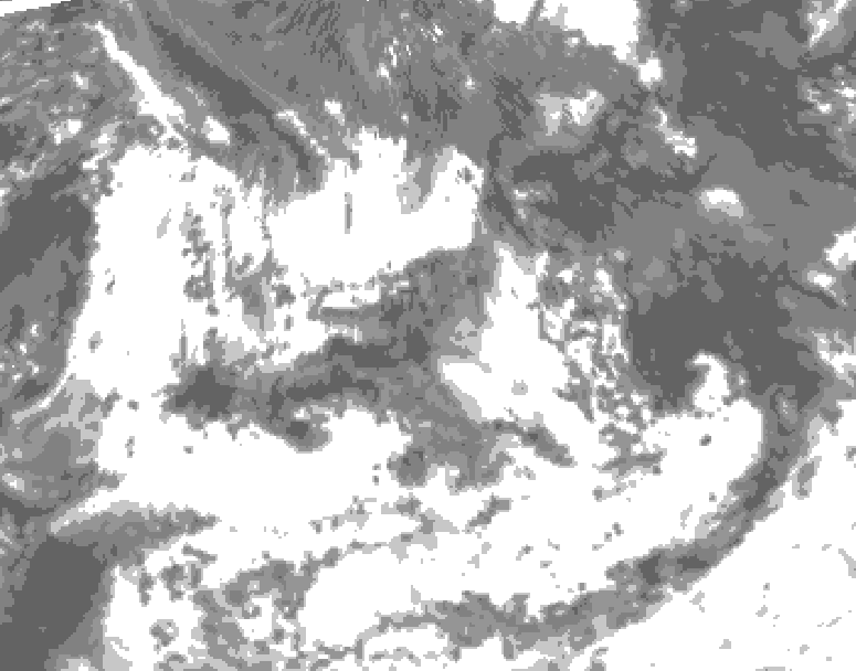 GDPS total cloud 024 hour forecast chart for Canada based on 2026/07/19 0000Z data