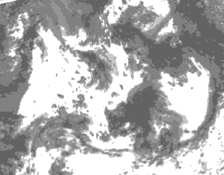 GDPS total cloud 060 hour forecast chart for Canada based on 2026/07/19 0000Z data