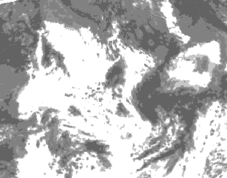 GDPS total cloud 090 hour forecast chart for Canada based on 2026/07/19 0000Z data