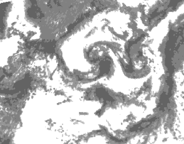 GDPS total cloud 162 hour forecast chart for Canada based on 2026/07/19 0000Z data