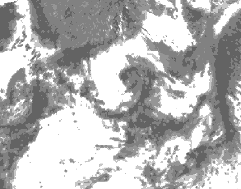GDPS total cloud 180 hour forecast chart for Canada based on 2026/07/19 0000Z data