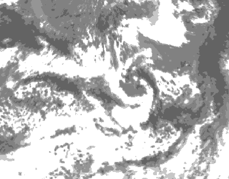 GDPS total cloud 216 hour forecast chart for Canada based on 2026/07/19 0000Z data