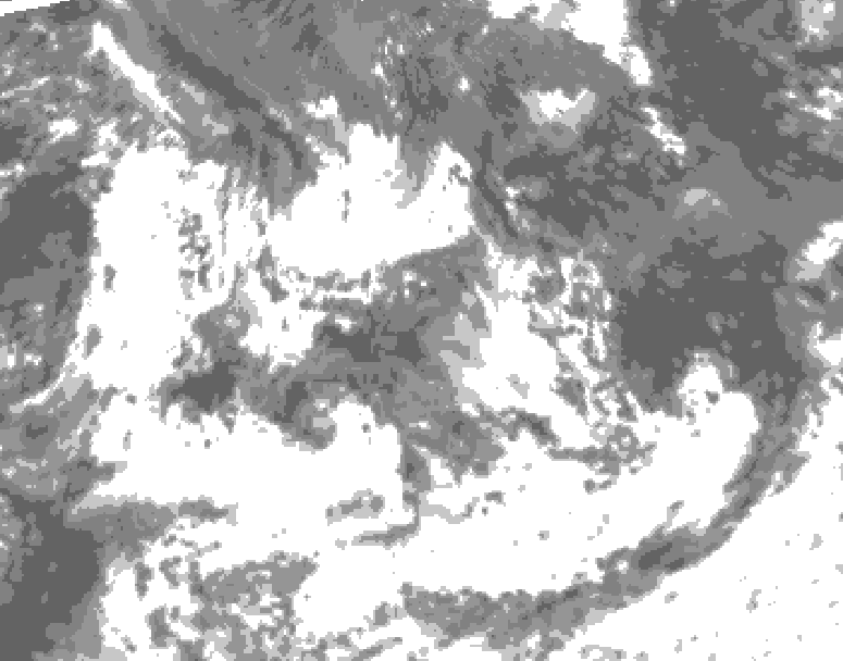 GDPS total cloud 012 hour forecast chart for Canada based on 2026/07/19 1200Z data