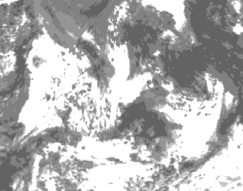 GDPS total cloud 036 hour forecast chart for Canada based on 2026/07/19 1200Z data