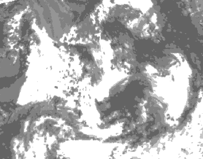 GDPS total cloud 048 hour forecast chart for Canada based on 2026/07/19 1200Z data