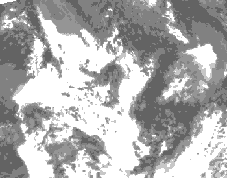 GDPS total cloud 072 hour forecast chart for Canada based on 2026/07/19 1200Z data