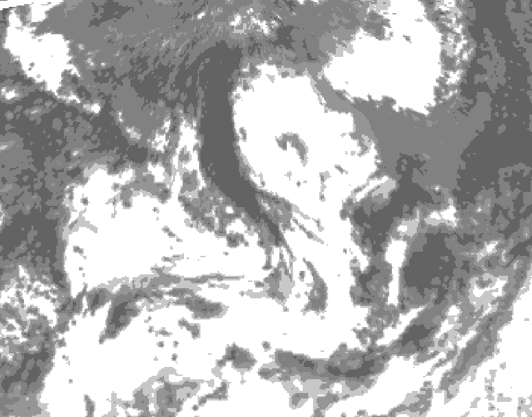 GDPS total cloud 216 hour forecast chart for Canada based on 2026/07/19 1200Z data