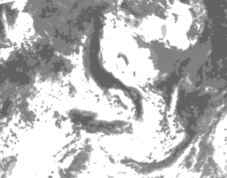 GDPS total cloud 228 hour forecast chart for Canada based on 2026/07/19 1200Z data