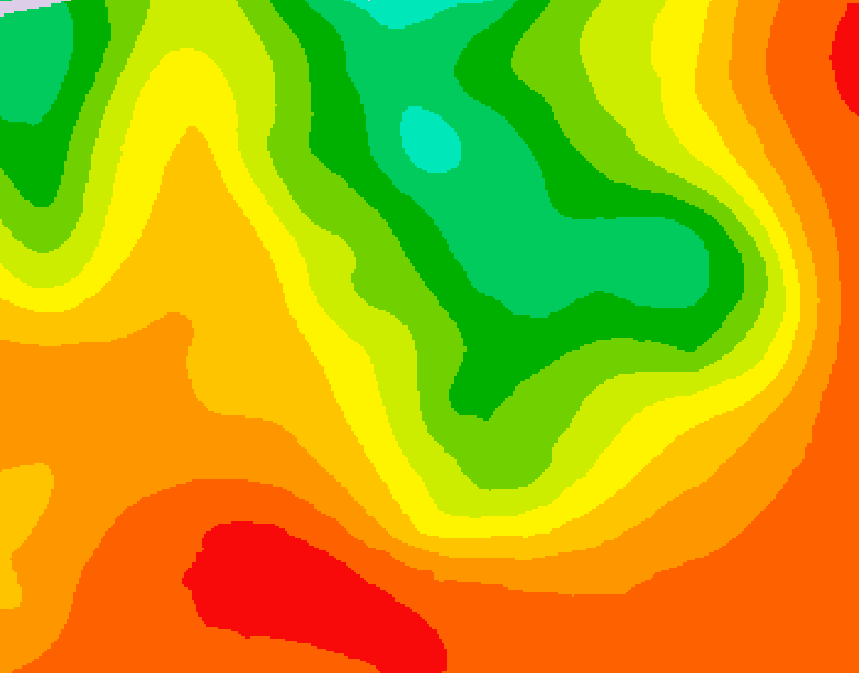 GDPS 500 millibar geopotential height 030 hour forecast chart for Canada based on 2026/07/20 0000Z data
