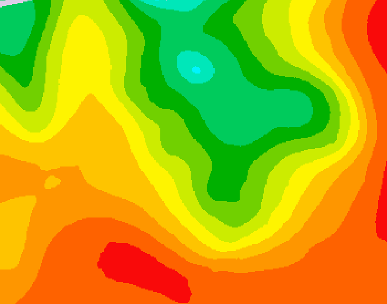 GDPS 500 millibar geopotential height 036 hour forecast chart for Canada based on 2026/07/20 0000Z data