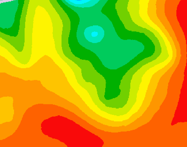 GDPS 500 millibar geopotential height 042 hour forecast chart for Canada based on 2026/07/20 0000Z data