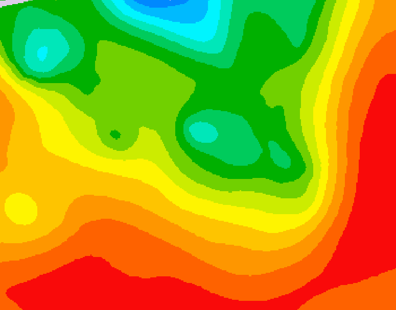 GDPS 500 millibar geopotential height 090 hour forecast chart for Canada based on 2026/07/20 0000Z data