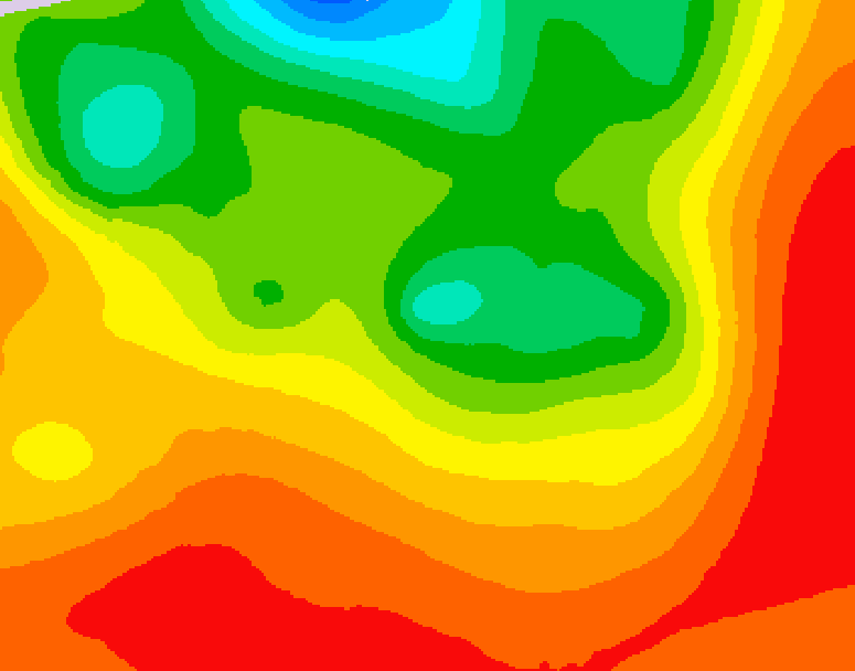 GDPS 500 millibar geopotential height 096 hour forecast chart for Canada based on 2026/07/20 0000Z data