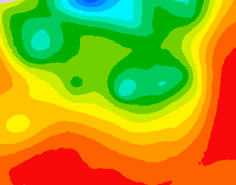 GDPS 500 millibar geopotential height 102 hour forecast chart for Canada based on 2026/07/20 0000Z data