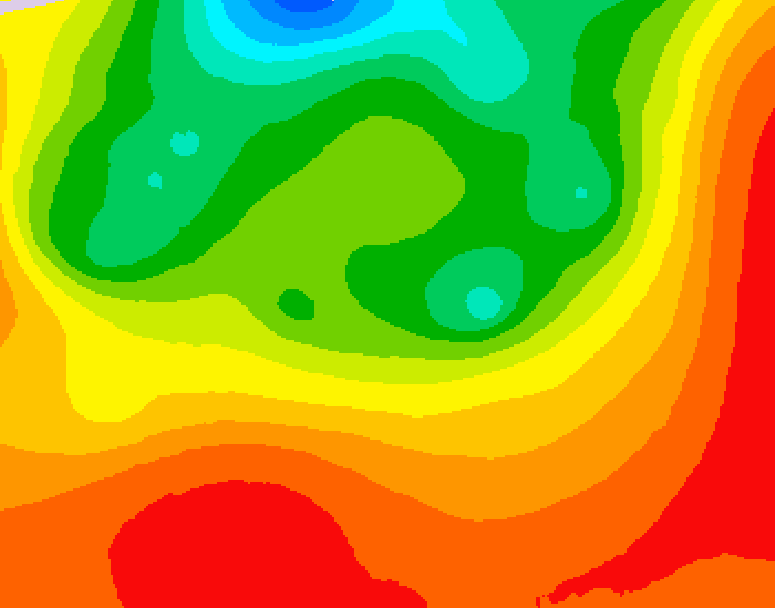 GDPS 500 millibar geopotential height 120 hour forecast chart for Canada based on 2026/07/20 0000Z data