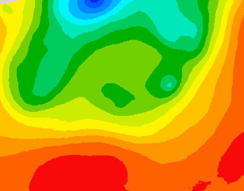 GDPS 500 millibar geopotential height 138 hour forecast chart for Canada based on 2026/07/20 0000Z data