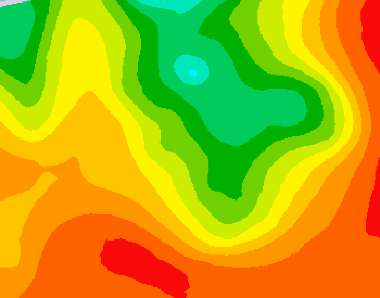 GDPS 500 millibar geopotential height 024 hour forecast chart for Canada based on 2026/07/20 1200Z data