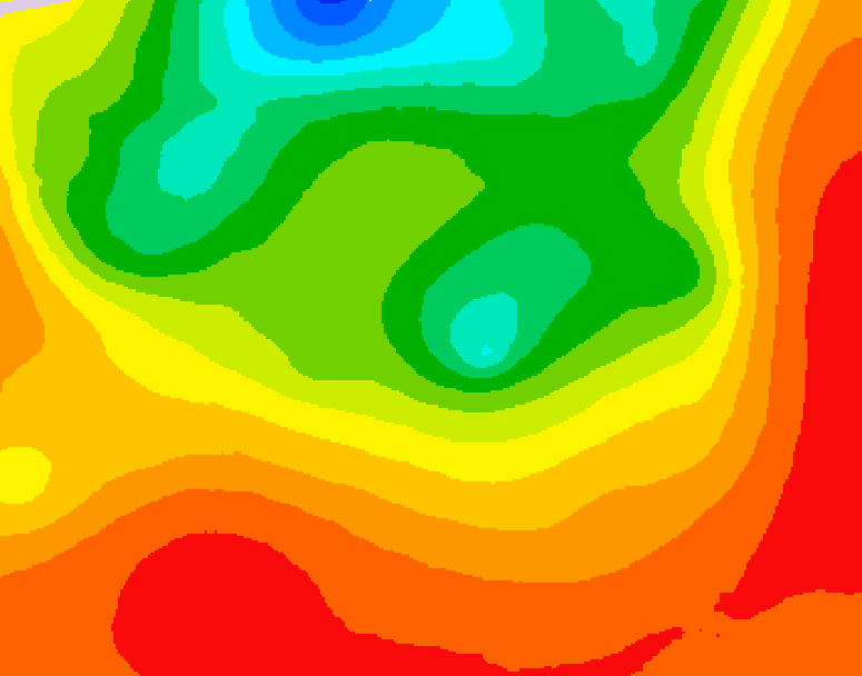 GDPS 500 millibar geopotential height 096 hour forecast chart for Canada based on 2026/07/20 1200Z data