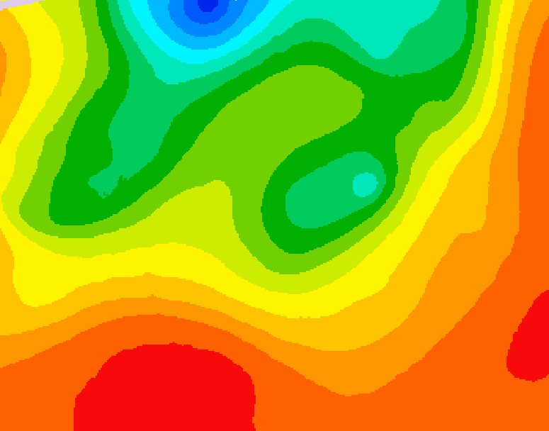 GDPS 500 millibar geopotential height 120 hour forecast chart for Canada based on 2026/07/20 1200Z data